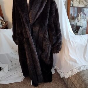 Luxurious Dark Fur Coat